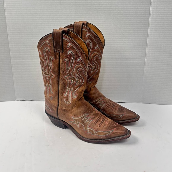 Justin Bent Rail Western Boot Sz 8 - Picture 1 of 8